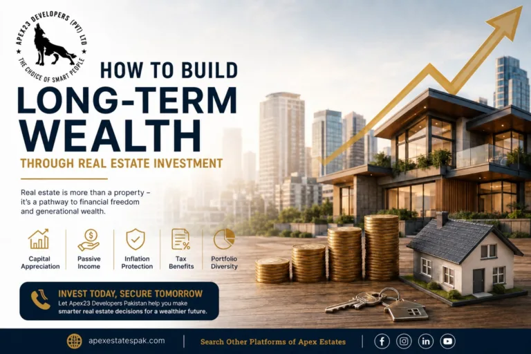 How to Build Long-Term Wealth Through Investment (Real Estate) | APEX23 Developers Pakistan