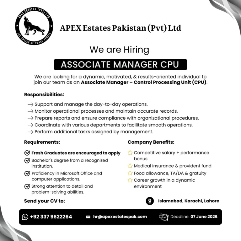 Associate Manager CPU